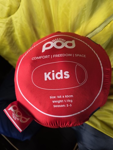 Kids hooded pod sleeping bag - pod,
